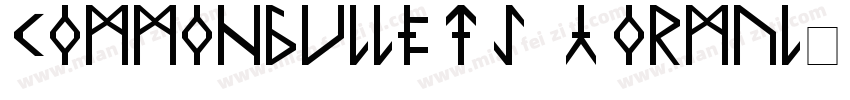 CommonBullets Hormal字体转换